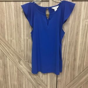 Liz Claiborne casual royal blue top